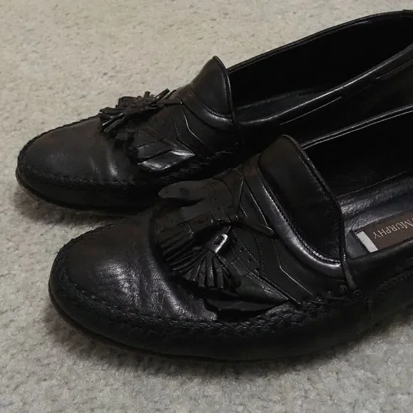 Johnston & Murphy Men’s Black Tassel Loafers - Picture 2 of 8